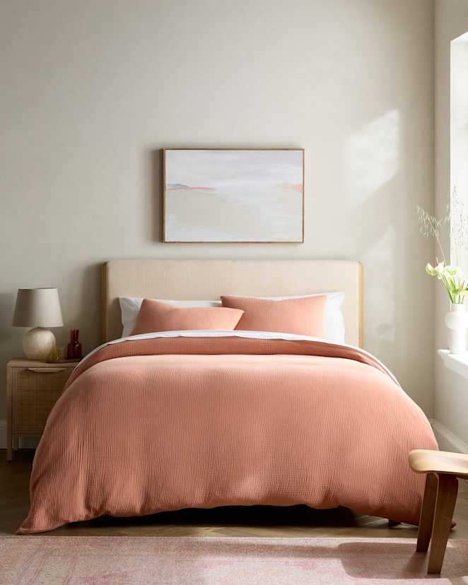 Sedona Ensemble de housse de couette en gaze de coton biologique