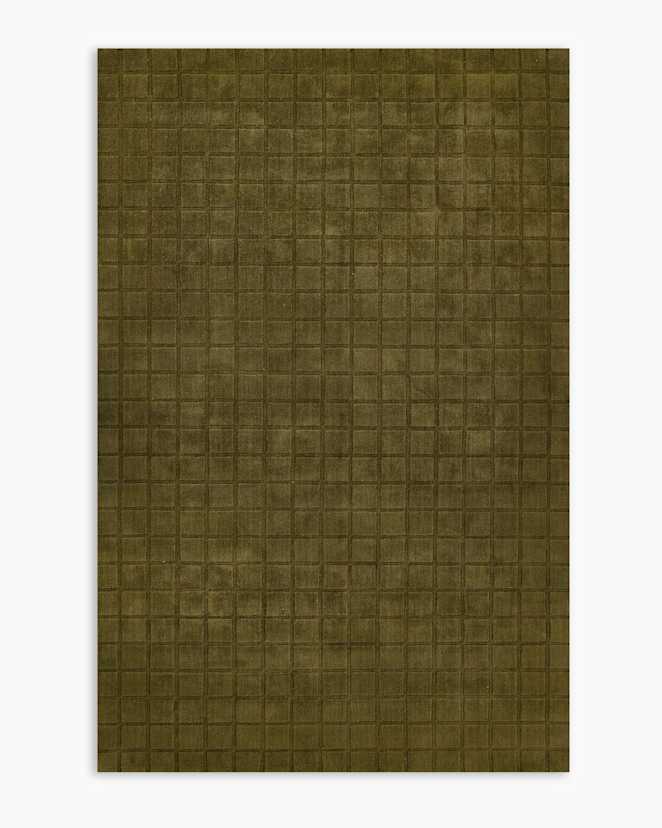 Green Lennox Hand-Loomed Wool Rug