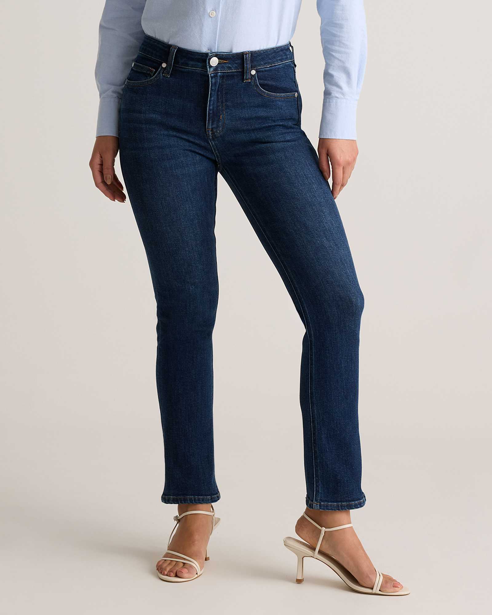 midnight-blue Luna Stretch Slim Straight Jeans