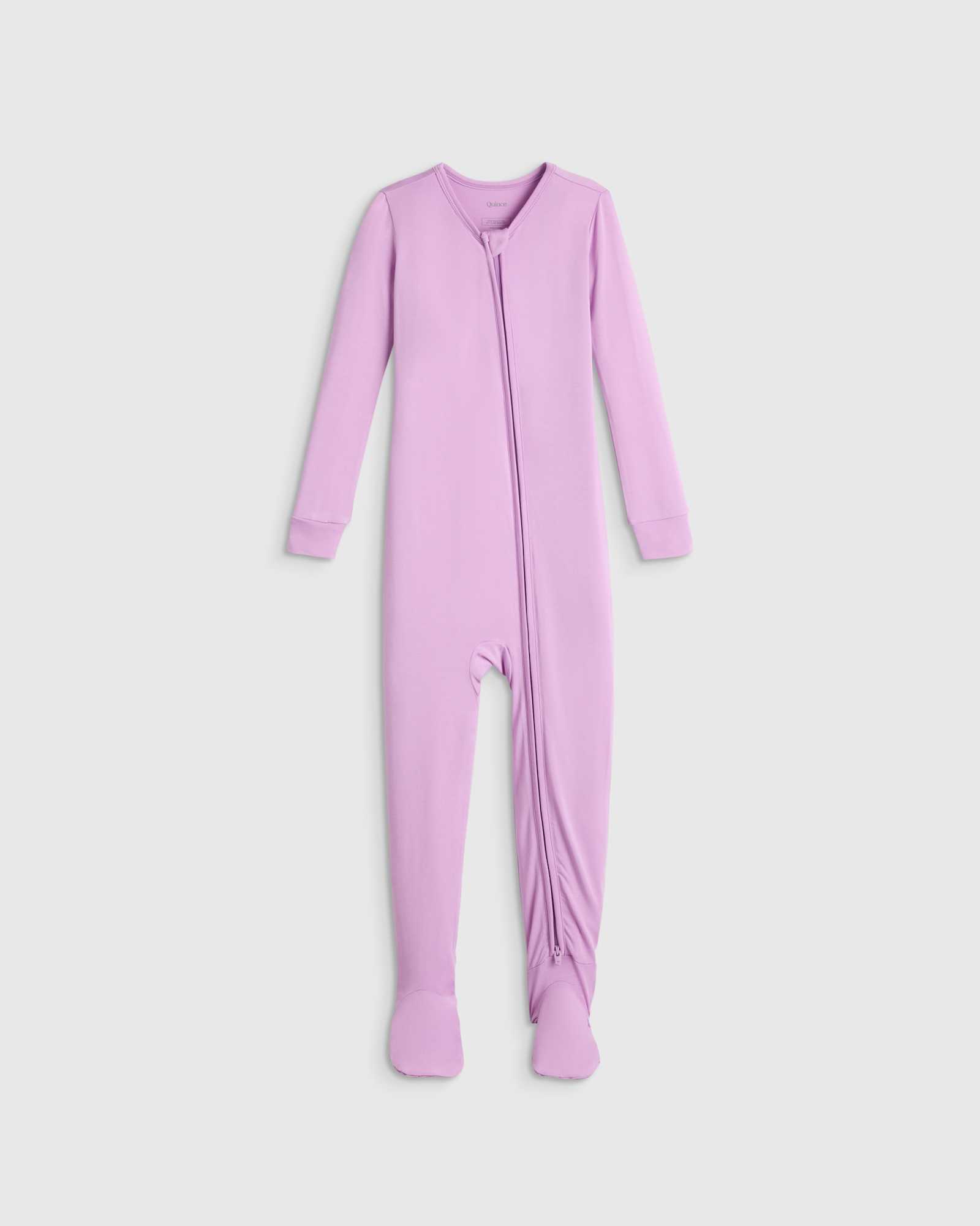 bright-orchid Bamboo Footie Pajama