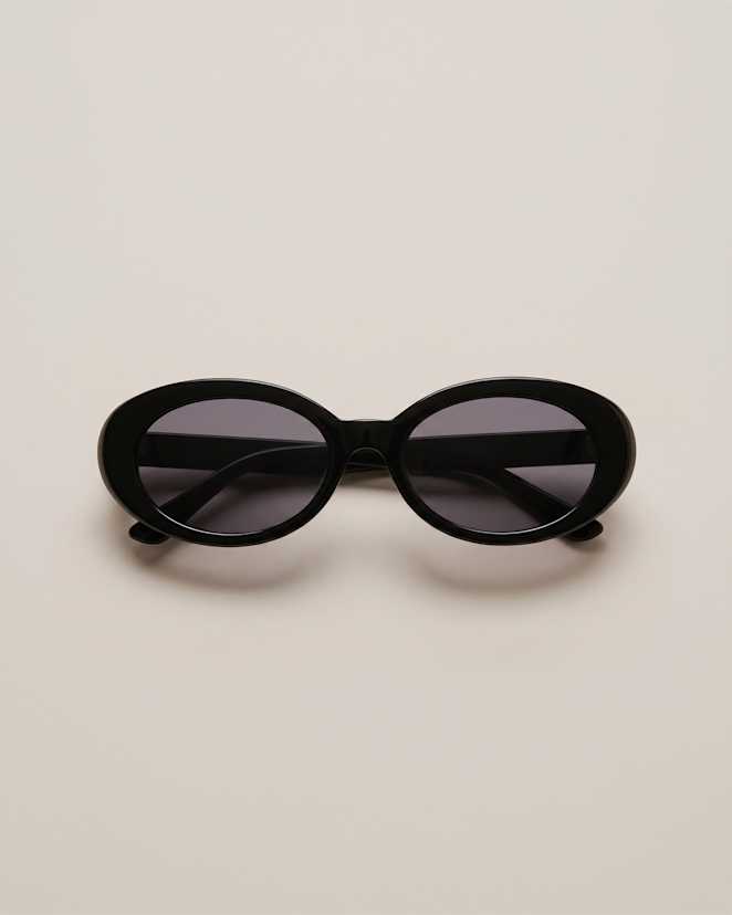 Black with Grey lens Bali Polarized Acetate Sunglasses