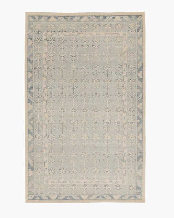 Blue Mabel Hand-Knotted Wool Rug