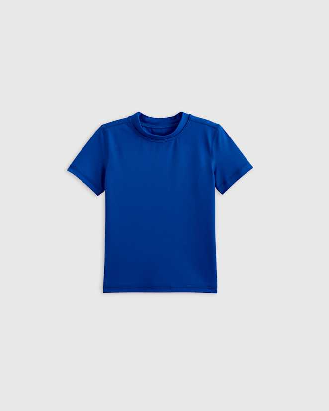 Deep Blue Short Sleeve Rash Guard Top