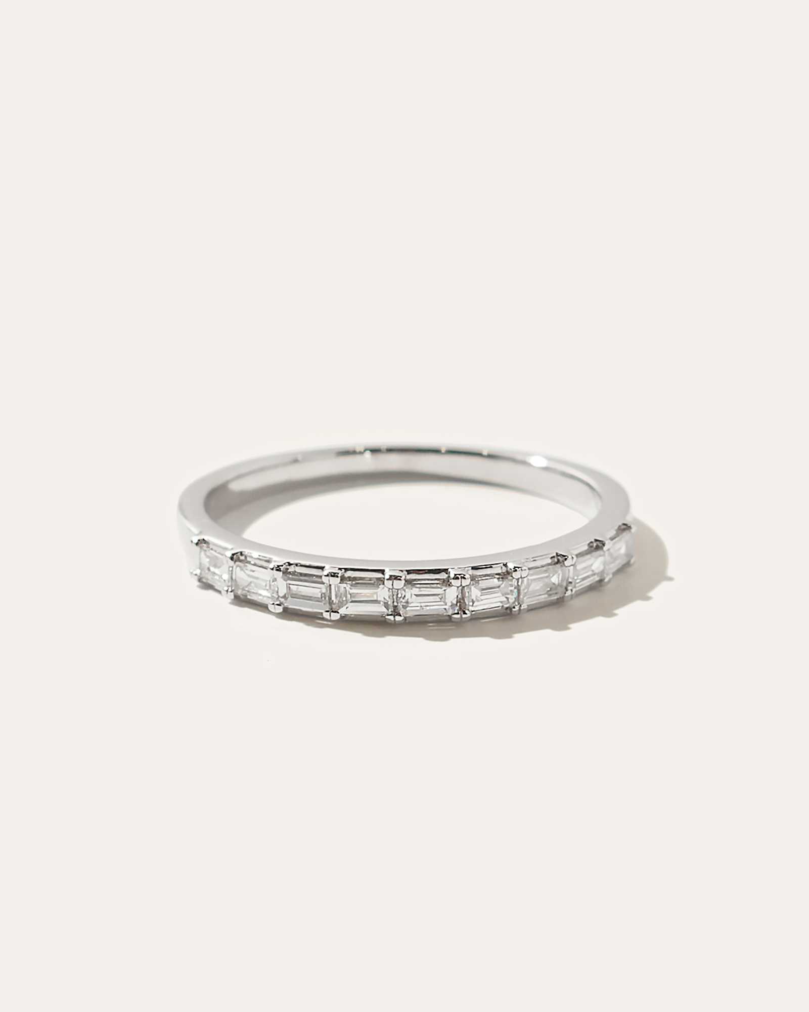 Diamond ring 1 white-gold 14K Gold Baguette Diamond Band