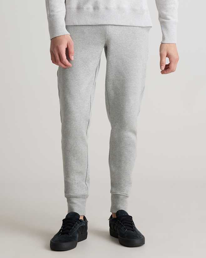 Heather Grey Organic Heavyweight Fleece Joggers