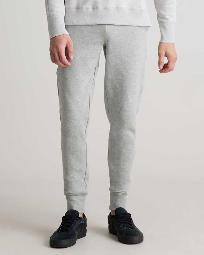 Heather Grey Organic Heavyweight Fleece Joggers