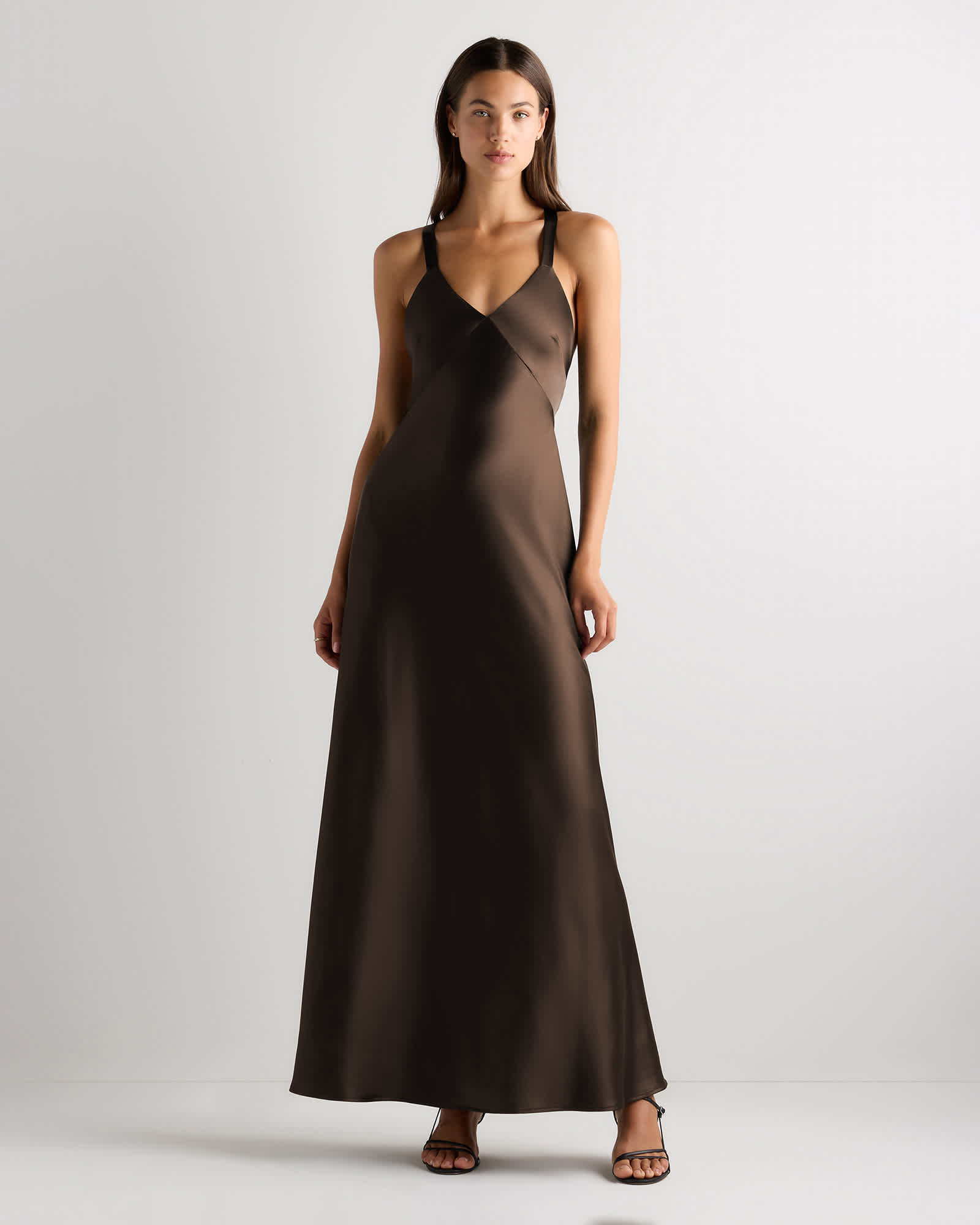 Hot Fudge Bianca Stretch Satin Dress