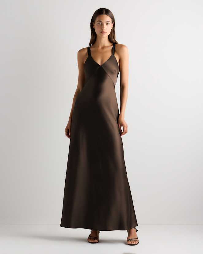 Hot Fudge Bianca Stretch Satin Dress