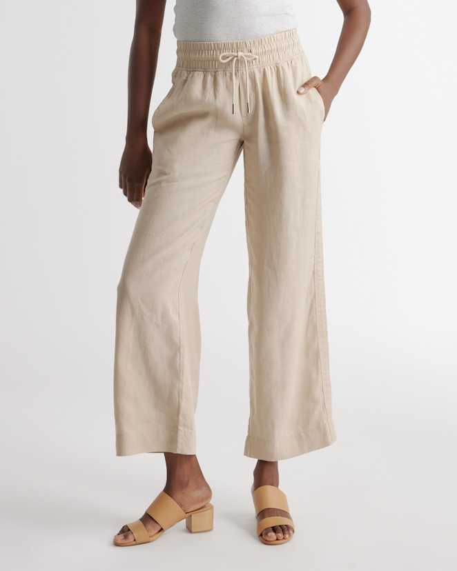 Driftwood 100% European Linen Wide Leg Pants