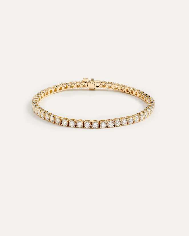 Yellow Gold 14K Gold Lab Grown Diamond Tennis Bracelet