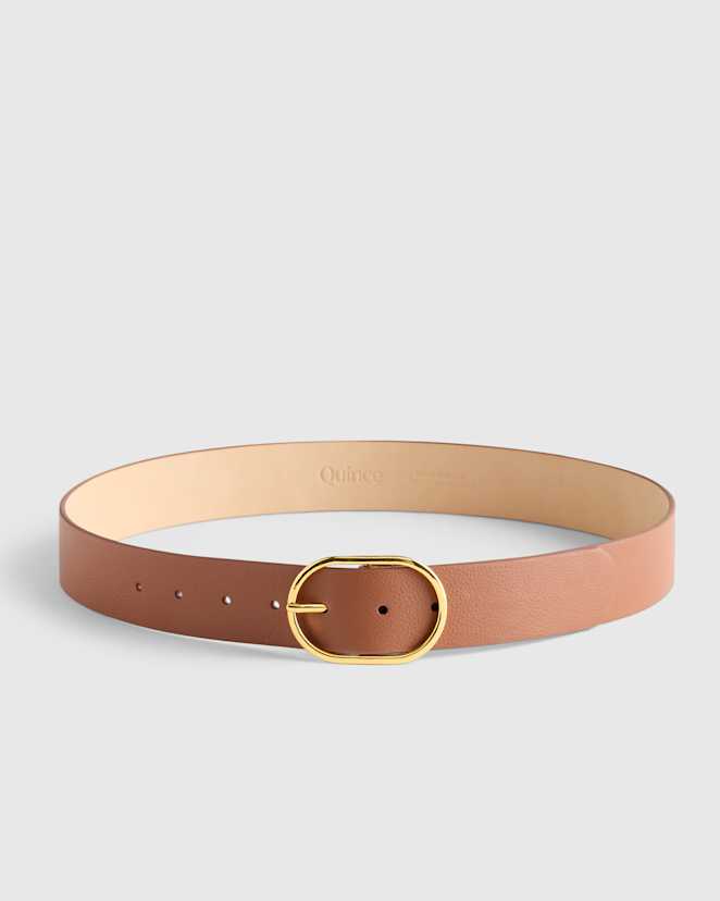 Nutmeg Cleo Oval European Leather Belt