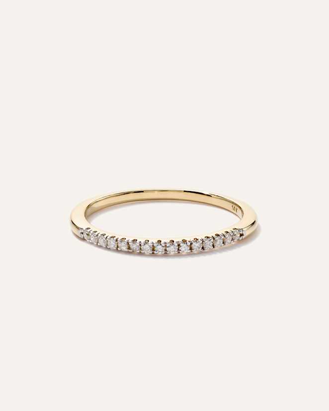 Yellow Gold 14K Gold Beaded Ring
