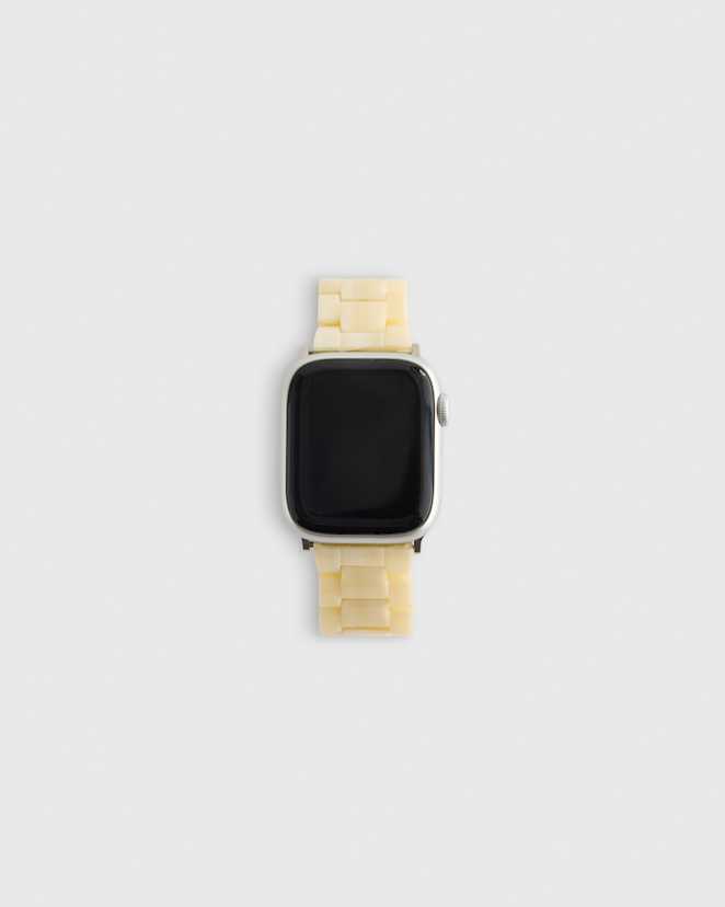 Cream Acetate Smartwatch Band