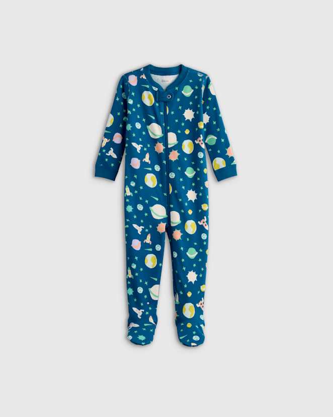 Planets 100% Organic Cotton Footie Pajama