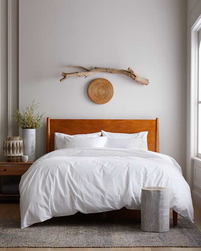 White Organic Brushed Cotton Deluxe Bedding Bundle