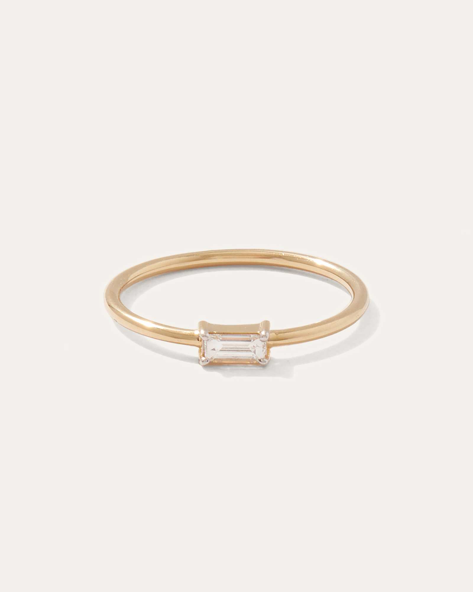 14K East West Diamond Baguette Ring 1