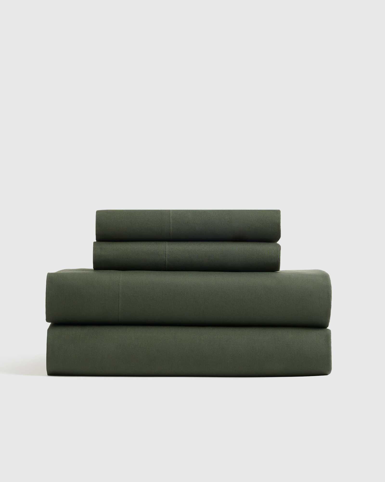 Pine Organic Crisp Percale Sheet Set