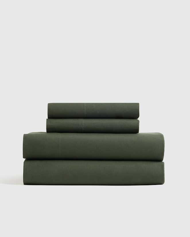 Pine Ensemble de draps en percale biologique lisse