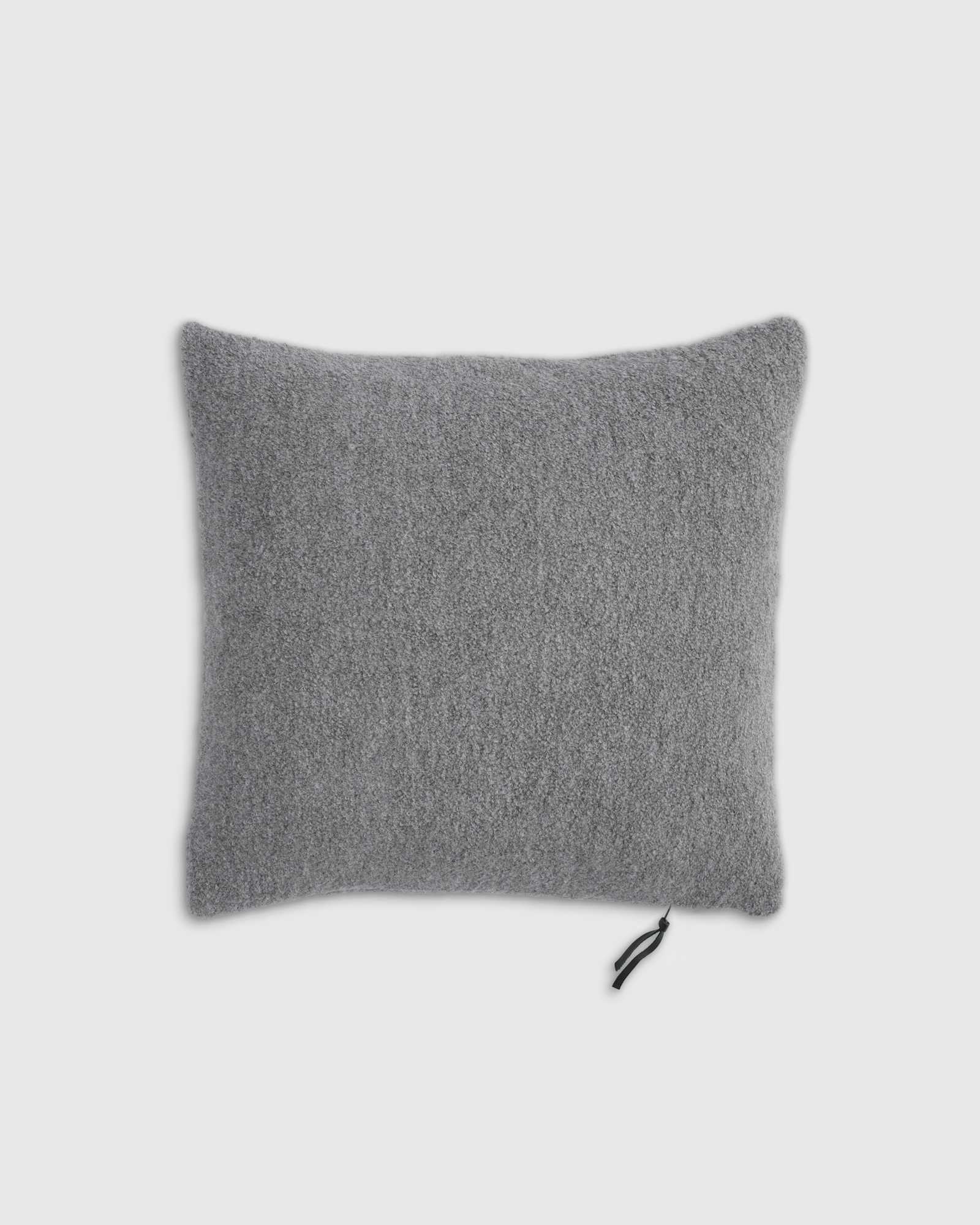 heather-grey Alpaca Boucle Pillow Cover