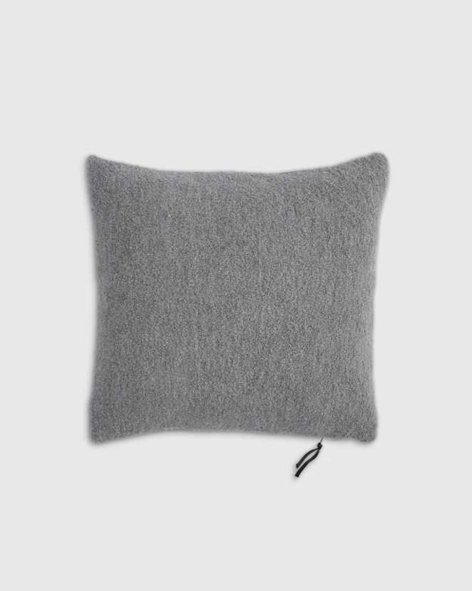 Heather Grey Alpaca Boucle Pillow Cover