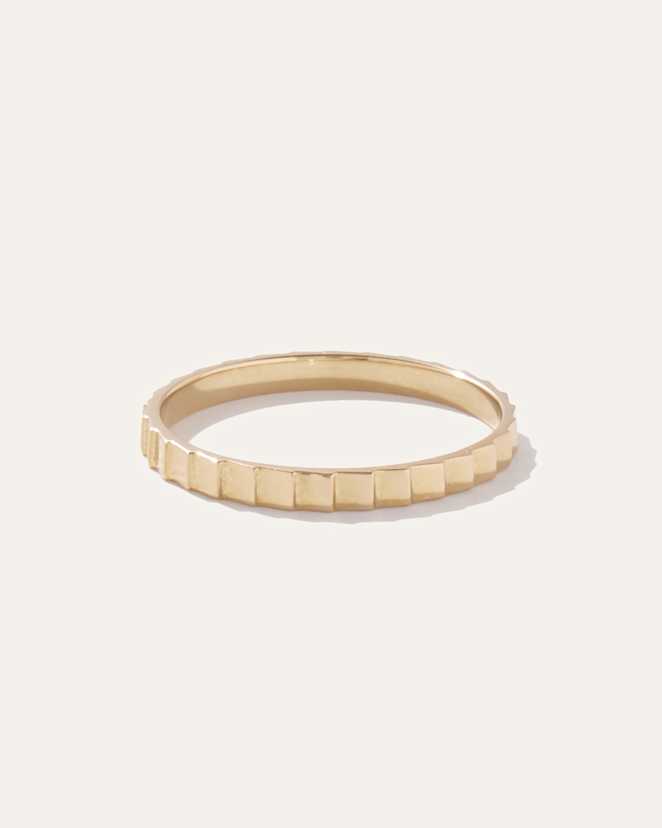 Yellow Gold 14k Gold Ridge Band