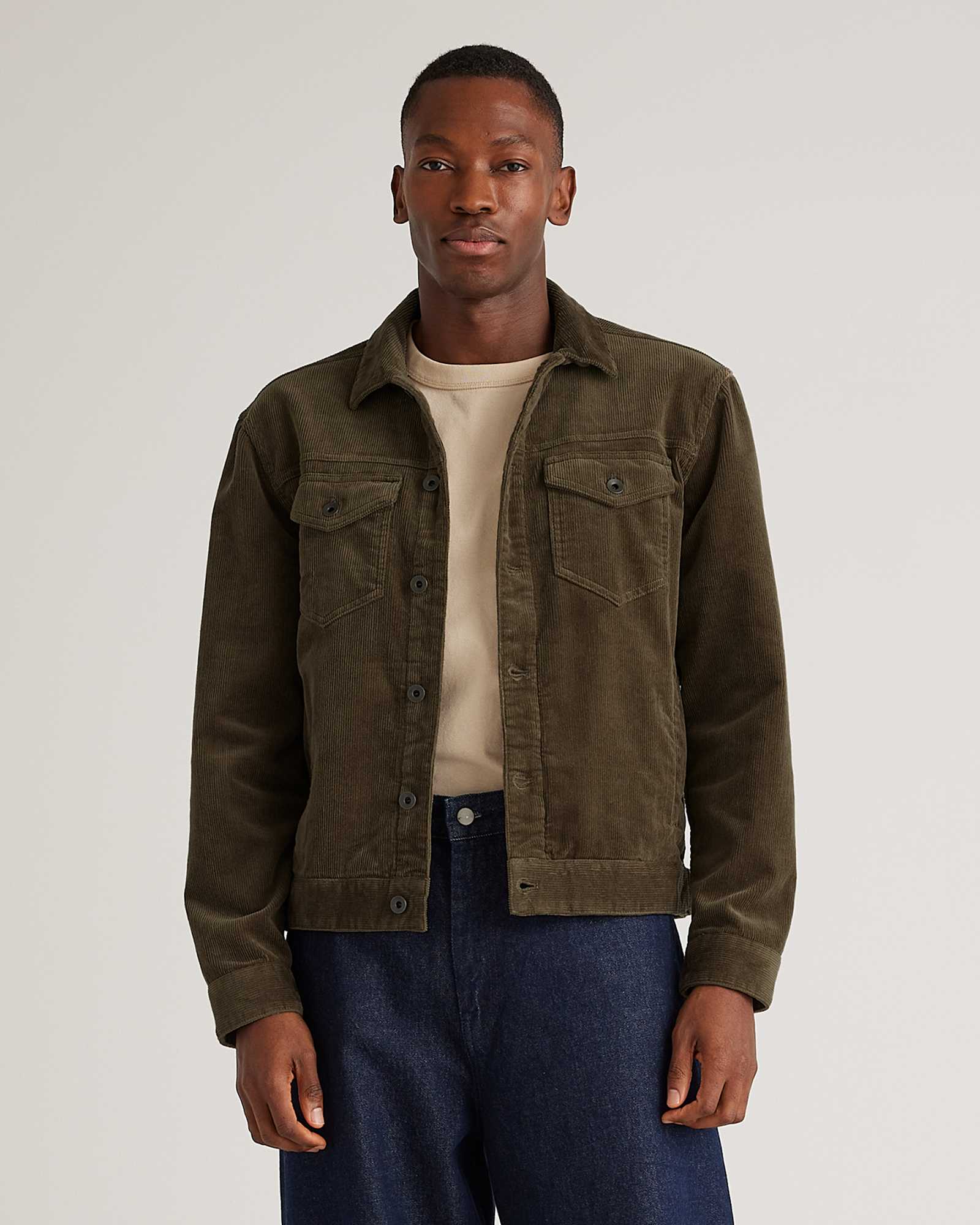 Seaweed Organic Stretch Corduroy Trucker Jacket