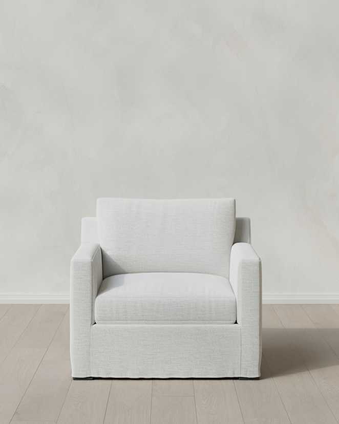 Pearl Ellery Slipcover Chair in Performance Linen
