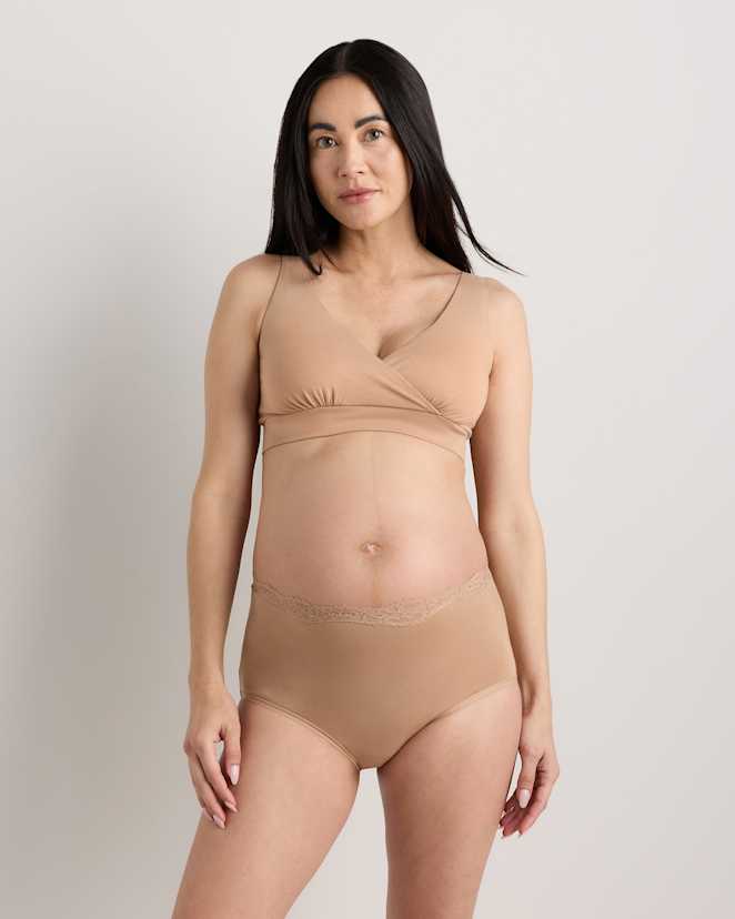 Sand Organic Cotton Nursing & Sleep Bra (2-pack)
