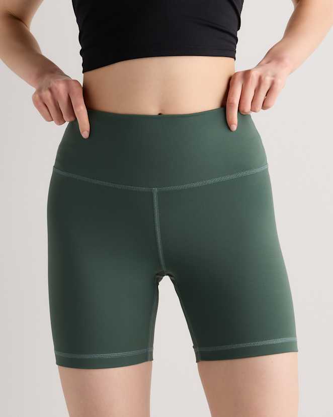 Big Sur Green Power-Up High-Rise Training Shorts