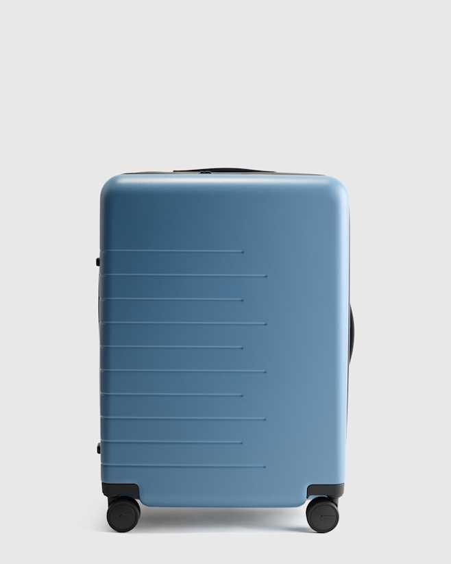 Blue Expandable Medium Check-In Suitcase