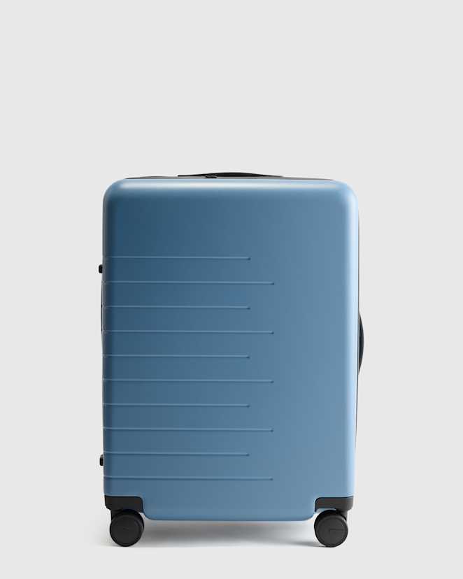 Blue Expandable Medium Check-In Suitcase