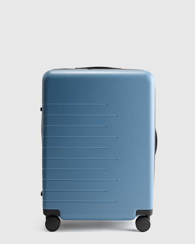 Blue Expandable Medium Check-In Suitcase