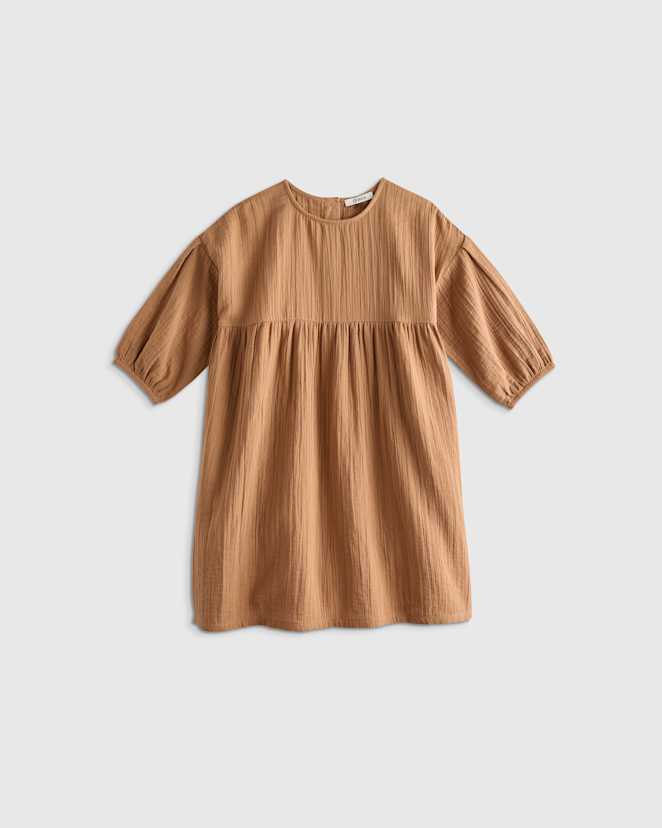 Toasted Coconut 100% Organic Cotton Gauze Dress