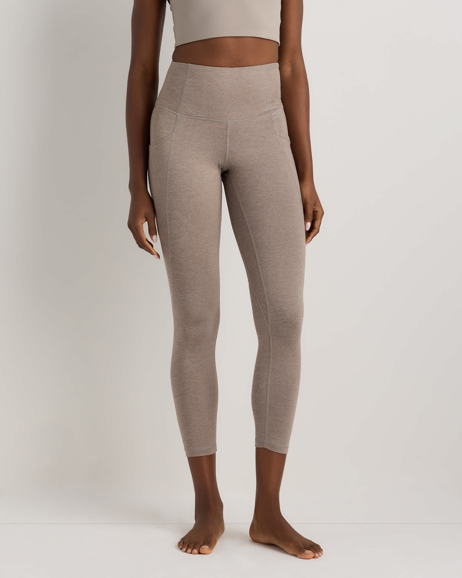 heather-grey Ultra-Soft High-Rise Pocket Legging