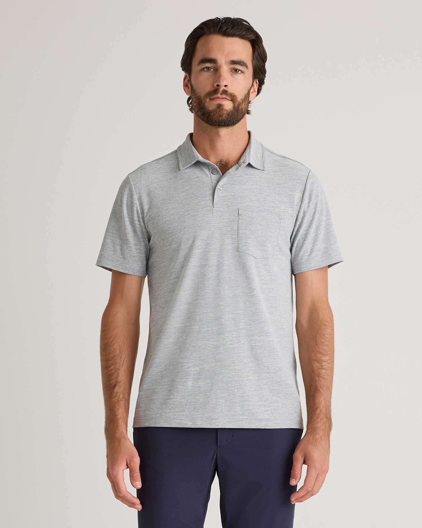 light-grey ProPique Performance Polo