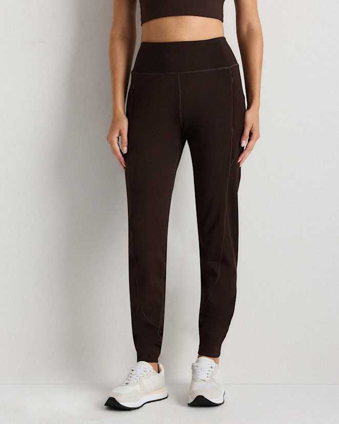 Espresso Whistler Mid-Rise Thermal Joggers