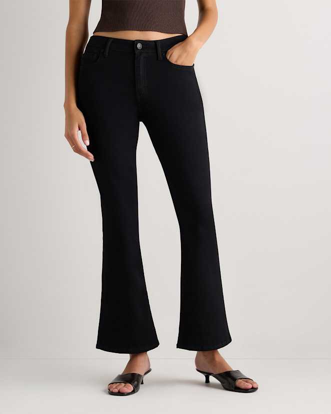 Black Luna Stretch Flare Jeans