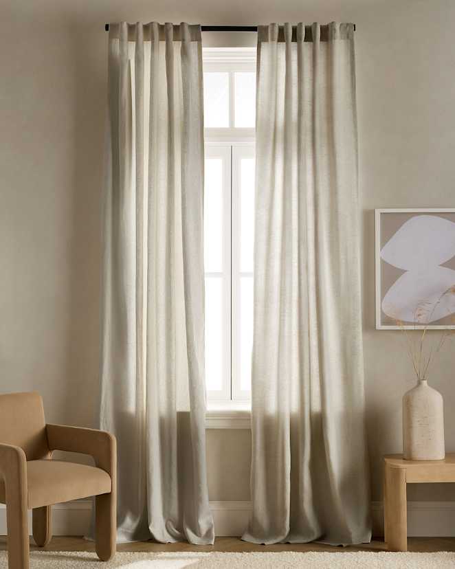 Sage European Linen Curtain