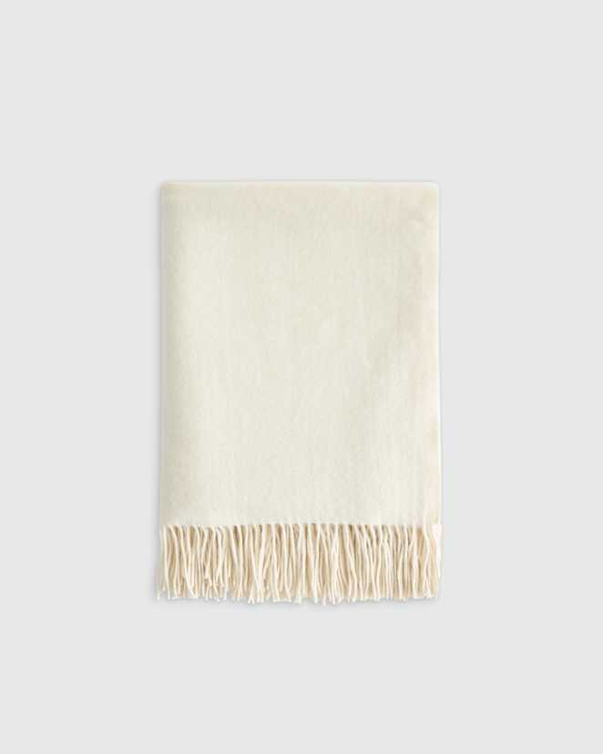 U-TEXT-2-IVRY-182 EDITED Ivory Mongolian Cashmere Throw