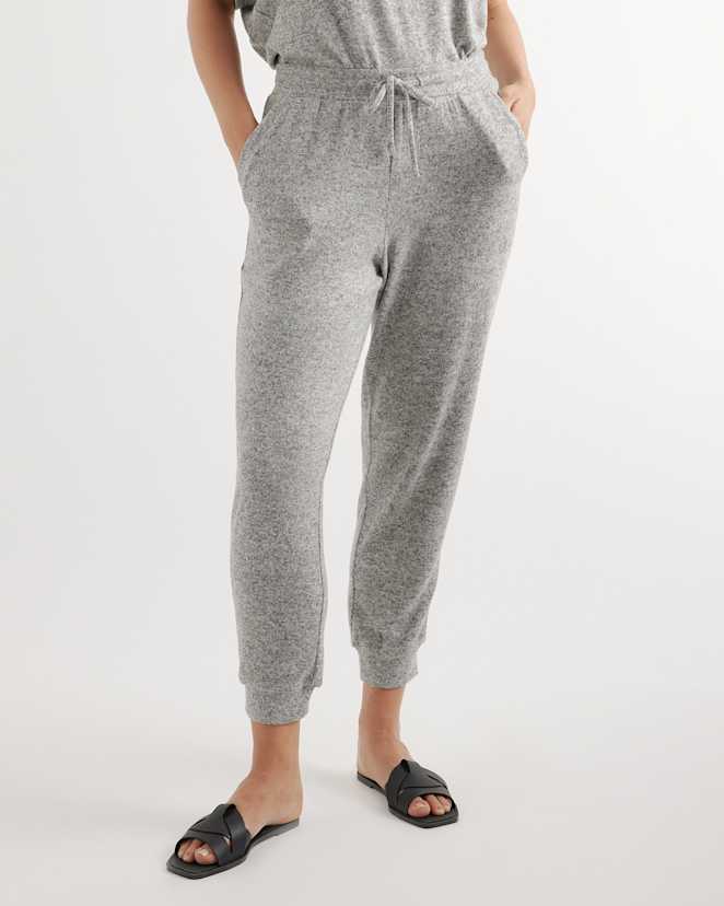 Heather Grey Brushed Lounge Joggers