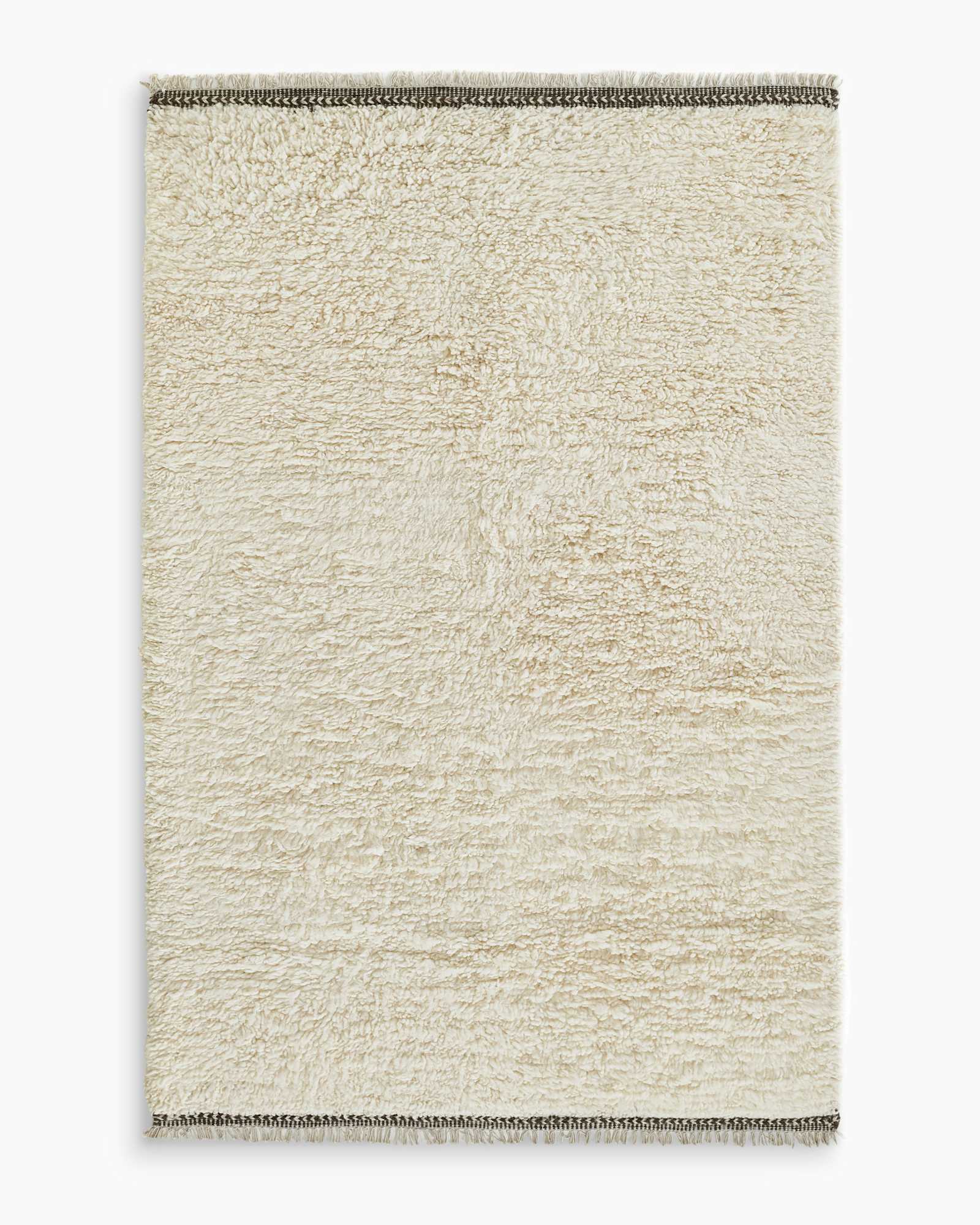 ivory Dover Wool Shag Rug