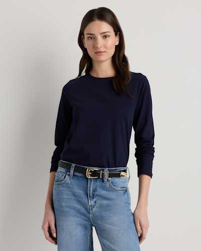 100% Organic Cotton Long Sleeve Swing Tee