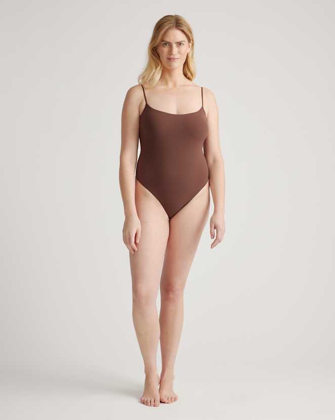 Cocoa Second Skin Scoop Neck Cami Bodysuit