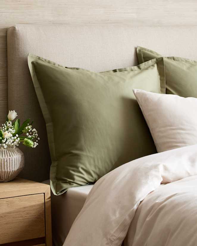 Aloe Luxury Organic Sateen Euro Sham