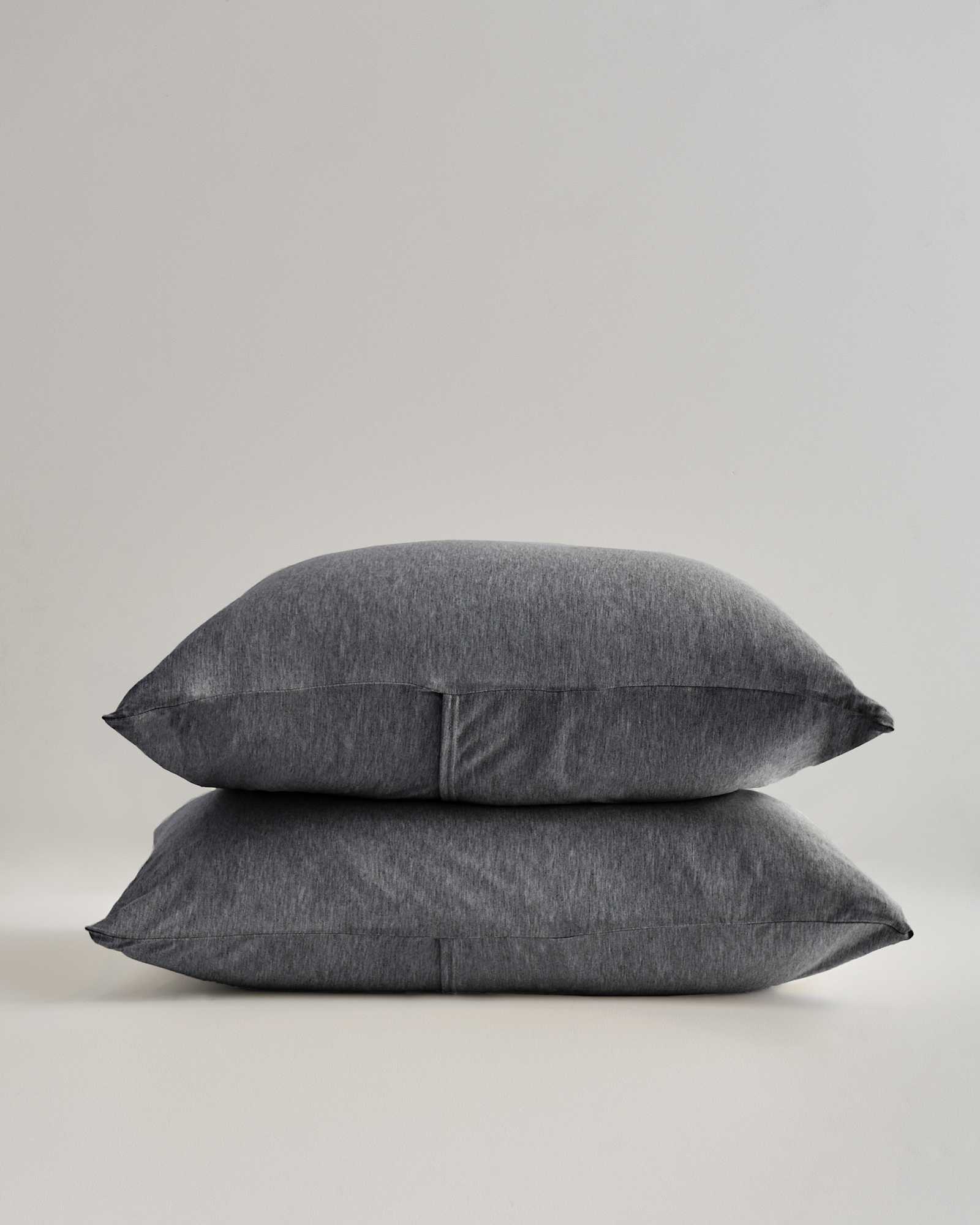 Jersy Duvet Sham set charcoal