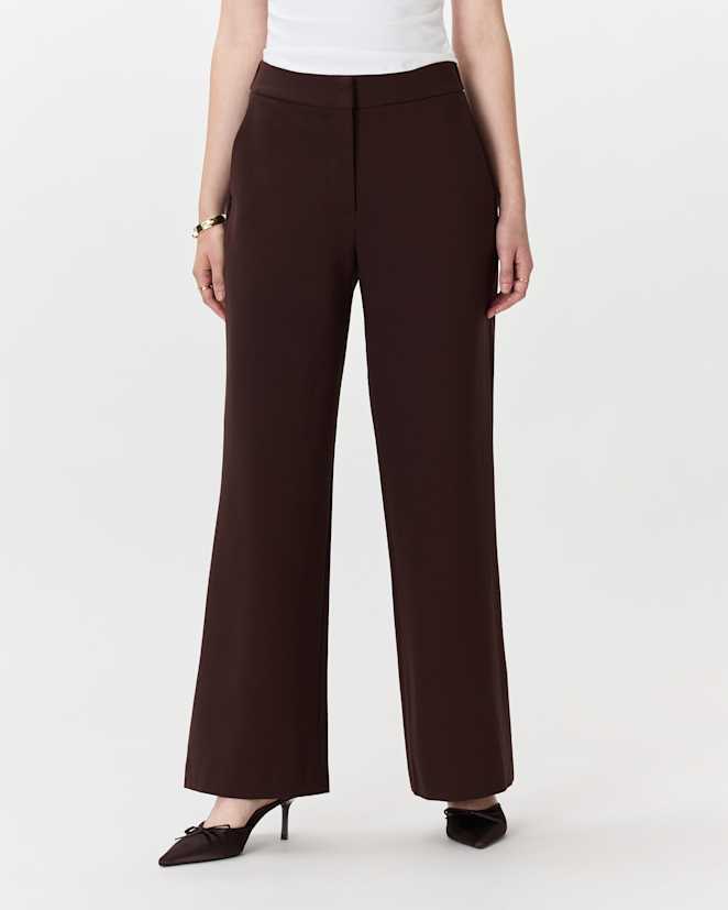 Espresso Ultra-Stretch Ponte Trouser