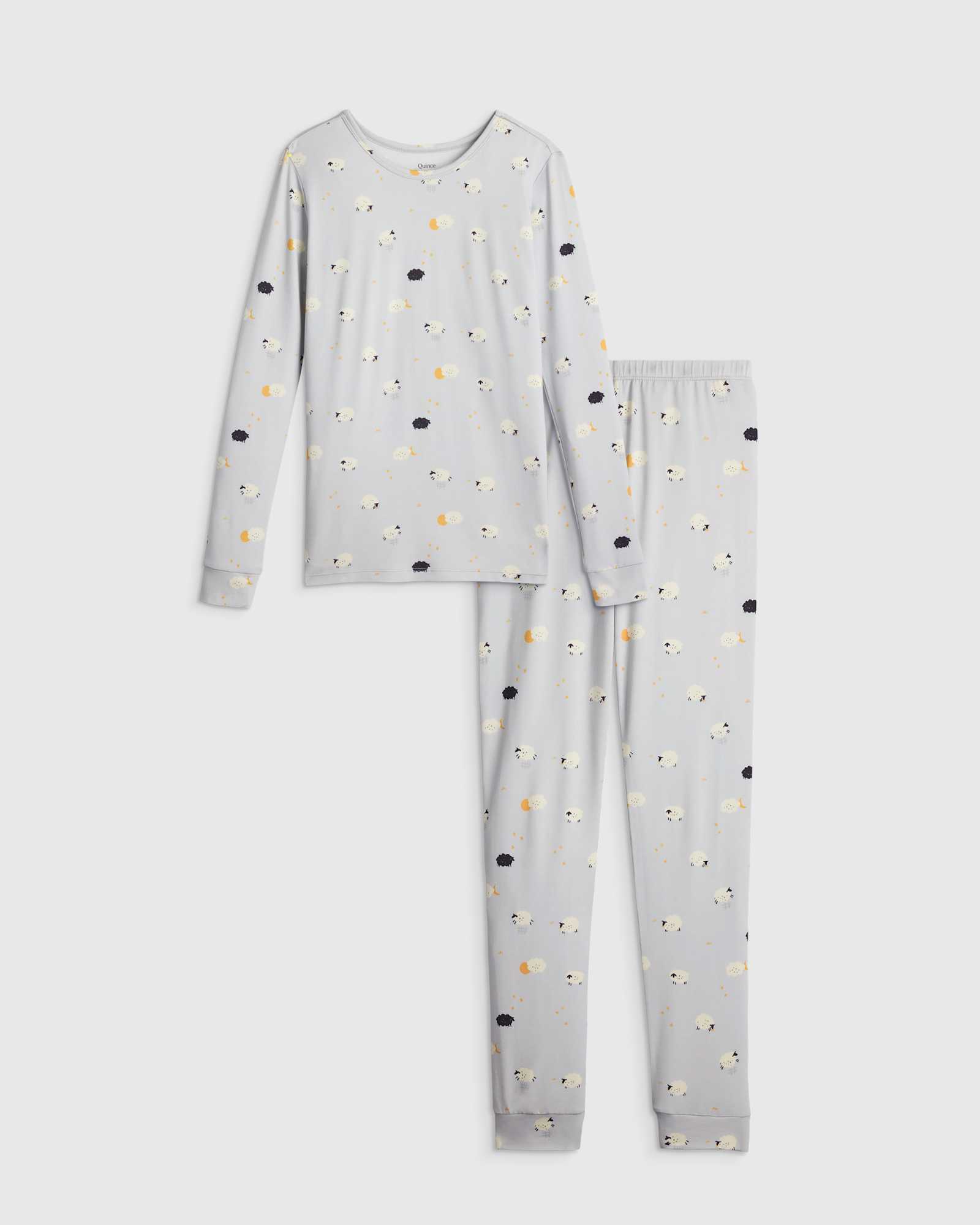 Little Sheep Bamboo Long Sleeve and Pant Pajama Set
