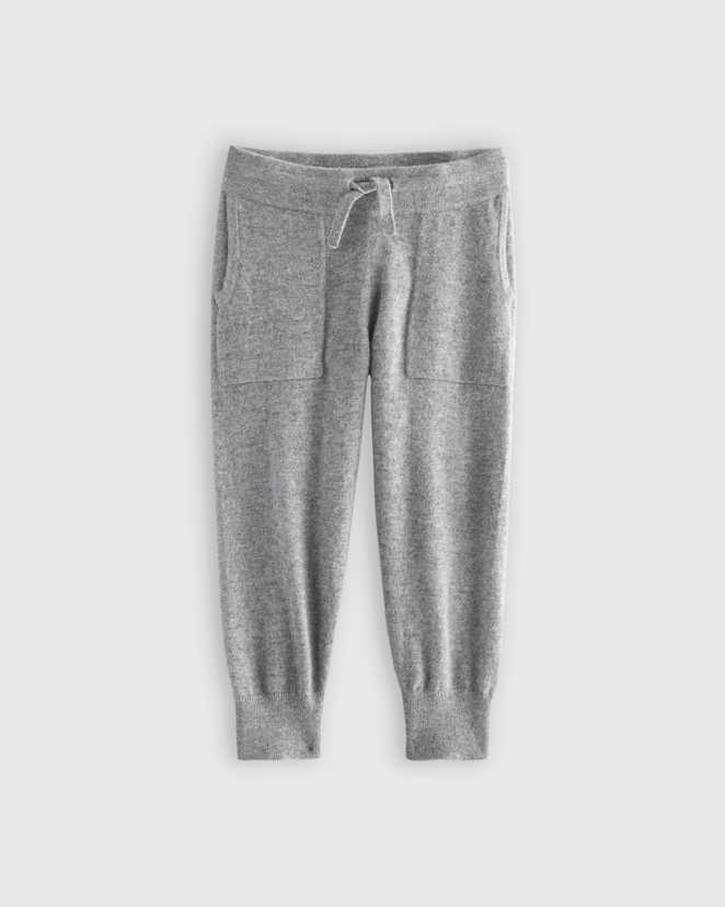 Heather Grey Washable Cashmere Jogger