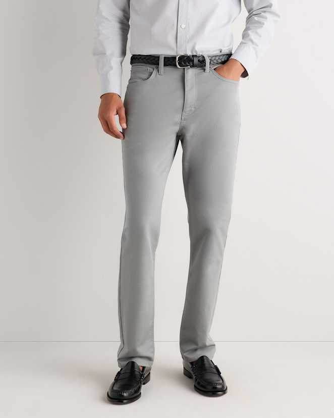 Monument Grey Comfort Stretch Traveler 5-Pocket Pants - Slim