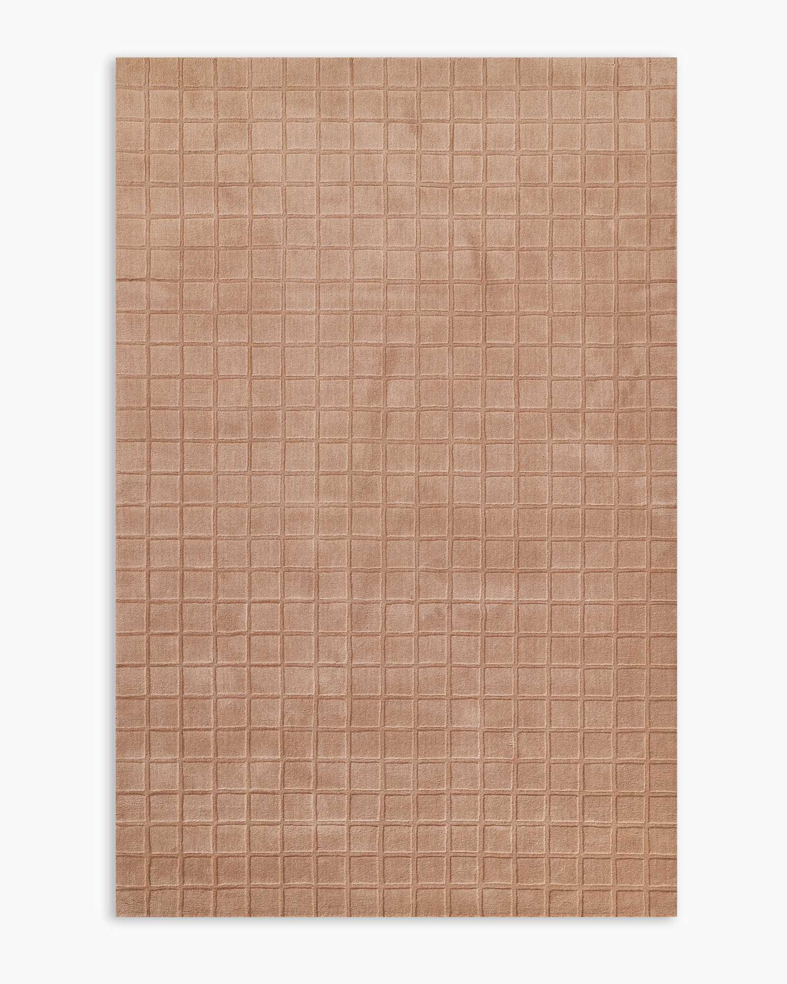 Blush Tapis Lennox tissé à la main en laine